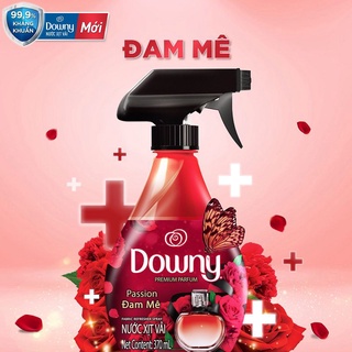 NƯỚC XỊT VẢI DOWNY HƯƠNG ĐAM MÊ CHAI 370 ML