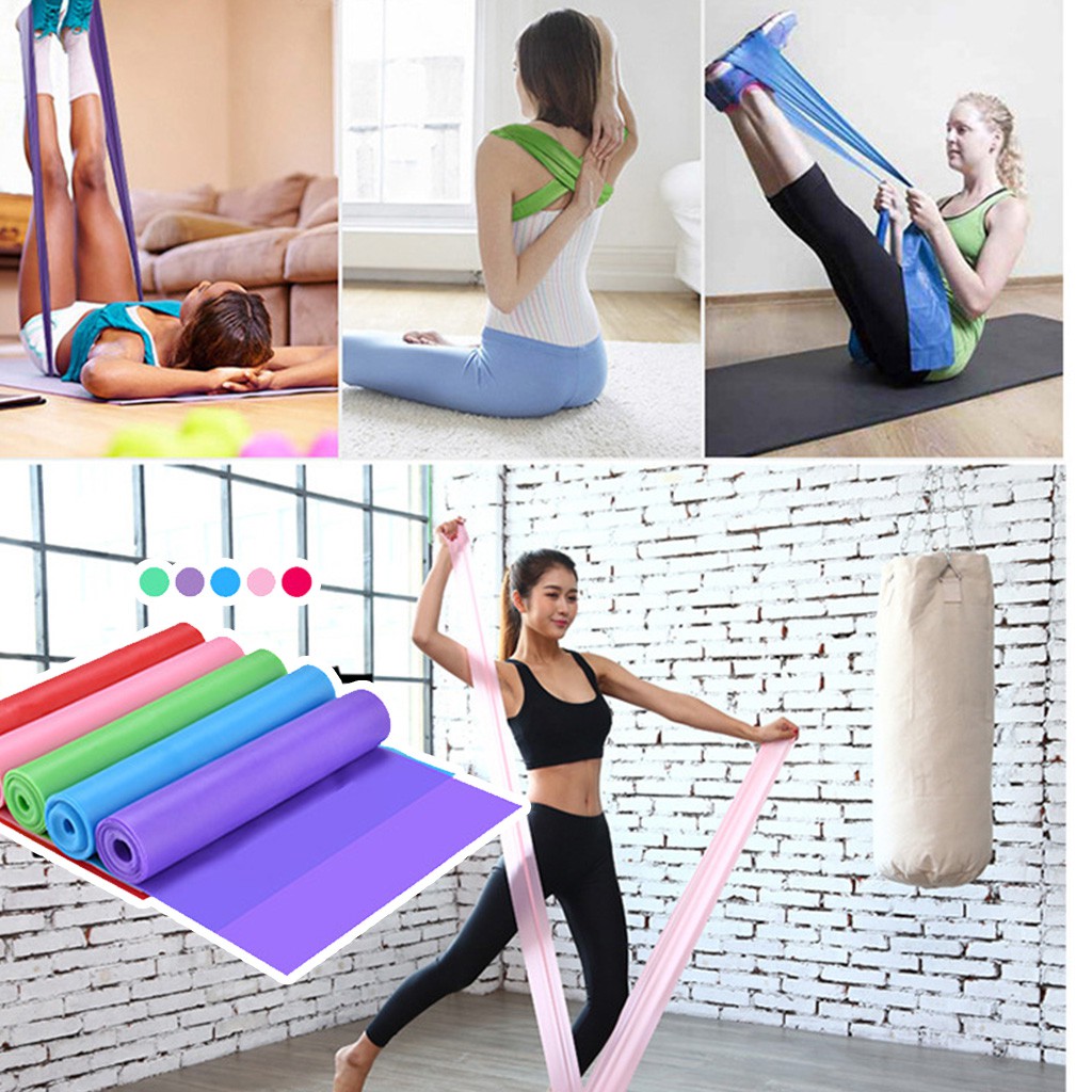 Dây Cao Su Đàn Hồi Kháng Lực Tập Thể Dục Yoga 1,5 Mét