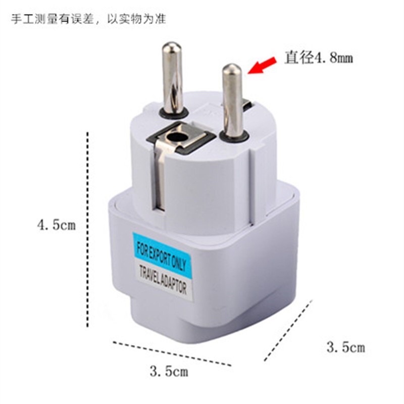 Đầu cắm chuyển đổi 3 chấu thành 2 chấu loại tốt