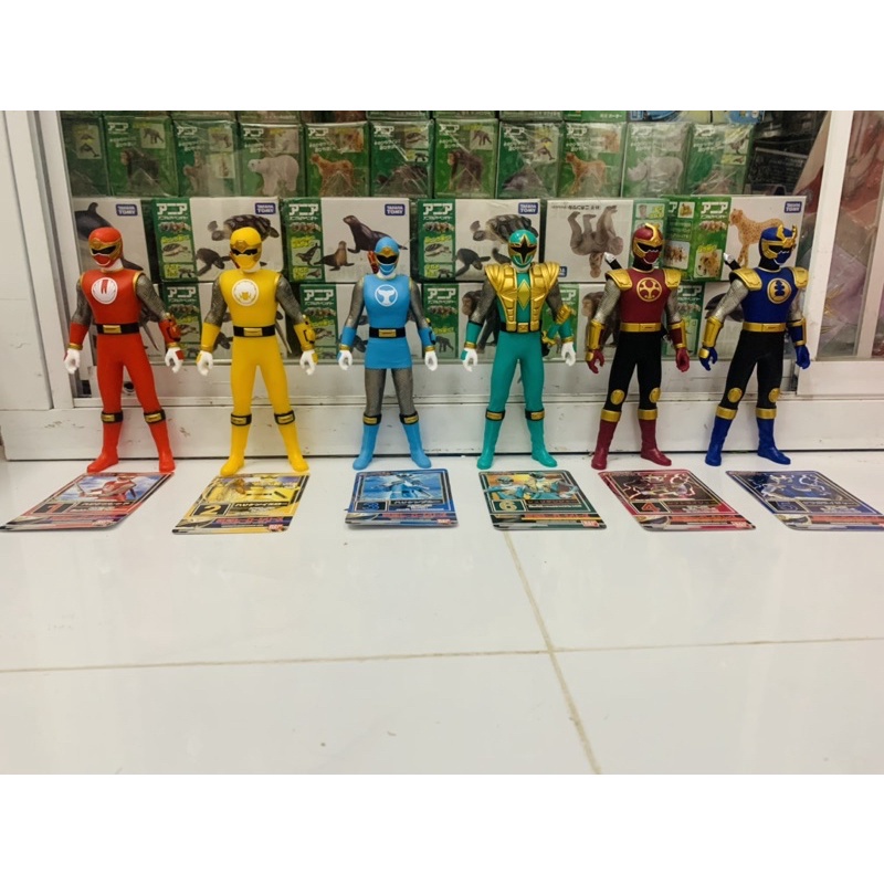 Mô hình cao cấp Sofubi Cuồng phong Super Sentai  Ninpuu  Sentai Shurikenger NGUYÊN SET