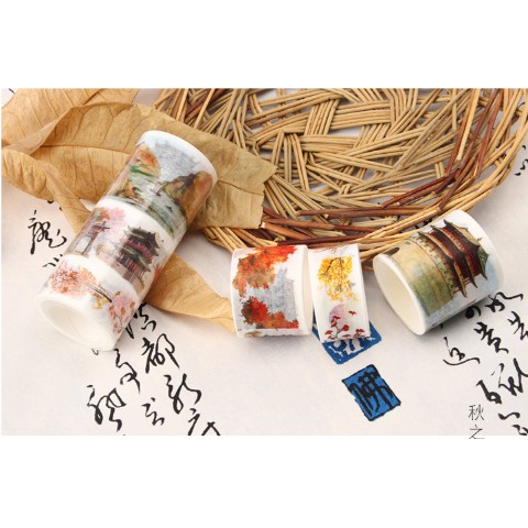 Set Washi Tape - Winzige băng dính theo chủ đề hỗ trợ trang trí DIY - Văn Phòng Phẩm Sáng Tạo