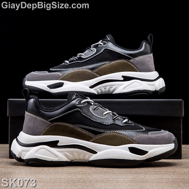 Giày Sneaker, giày thể thao big size cỡ lớn EU:45-46 cho nam chân to