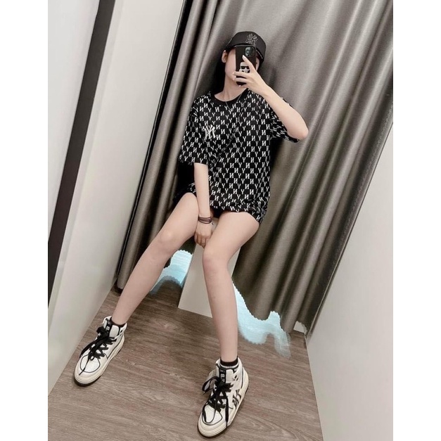 (HÀNG XUẤT XỊN) Áo NY015 M/I/B MONOGRAM TEE IN BLACK Made in Cambodia full tag code