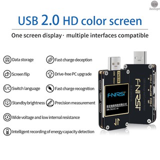 B&O FNB38 Current and Voltage Meter USB Tester QC4+PD3.0 2.0 PPS Fast Charging Protocol Capacity Test