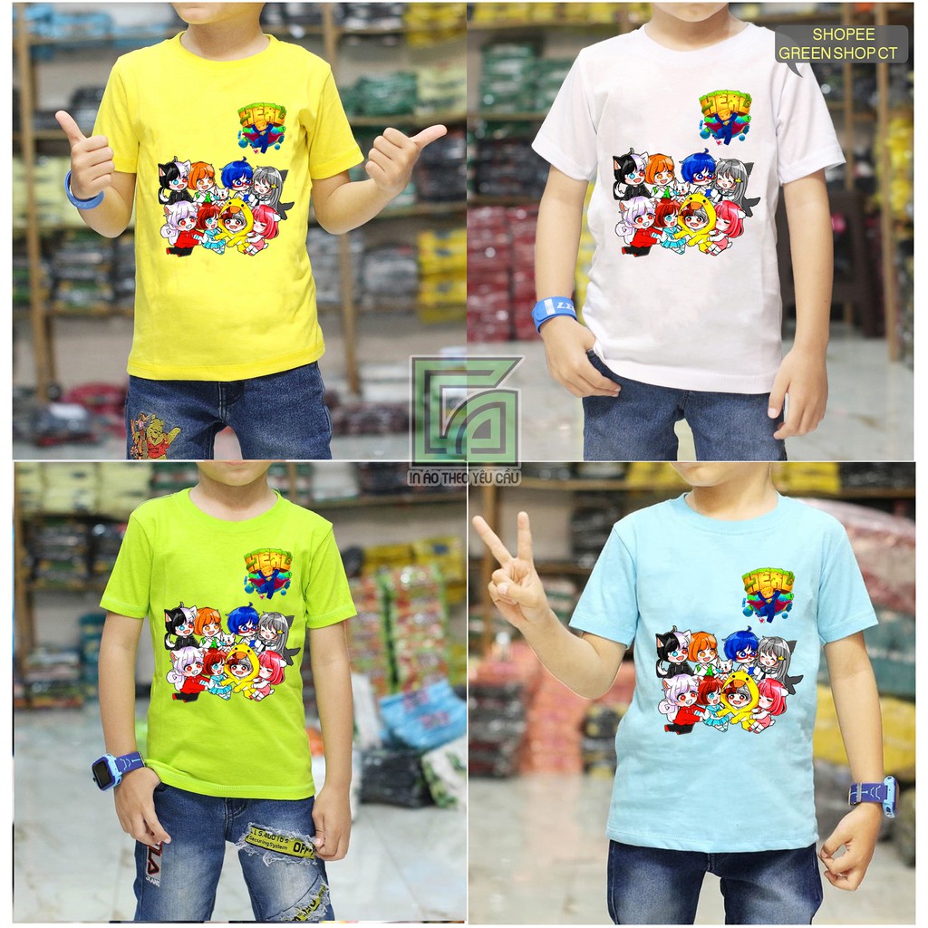 Áo Thun Hero team mini world co giãn 4 chiều In Tại Shop