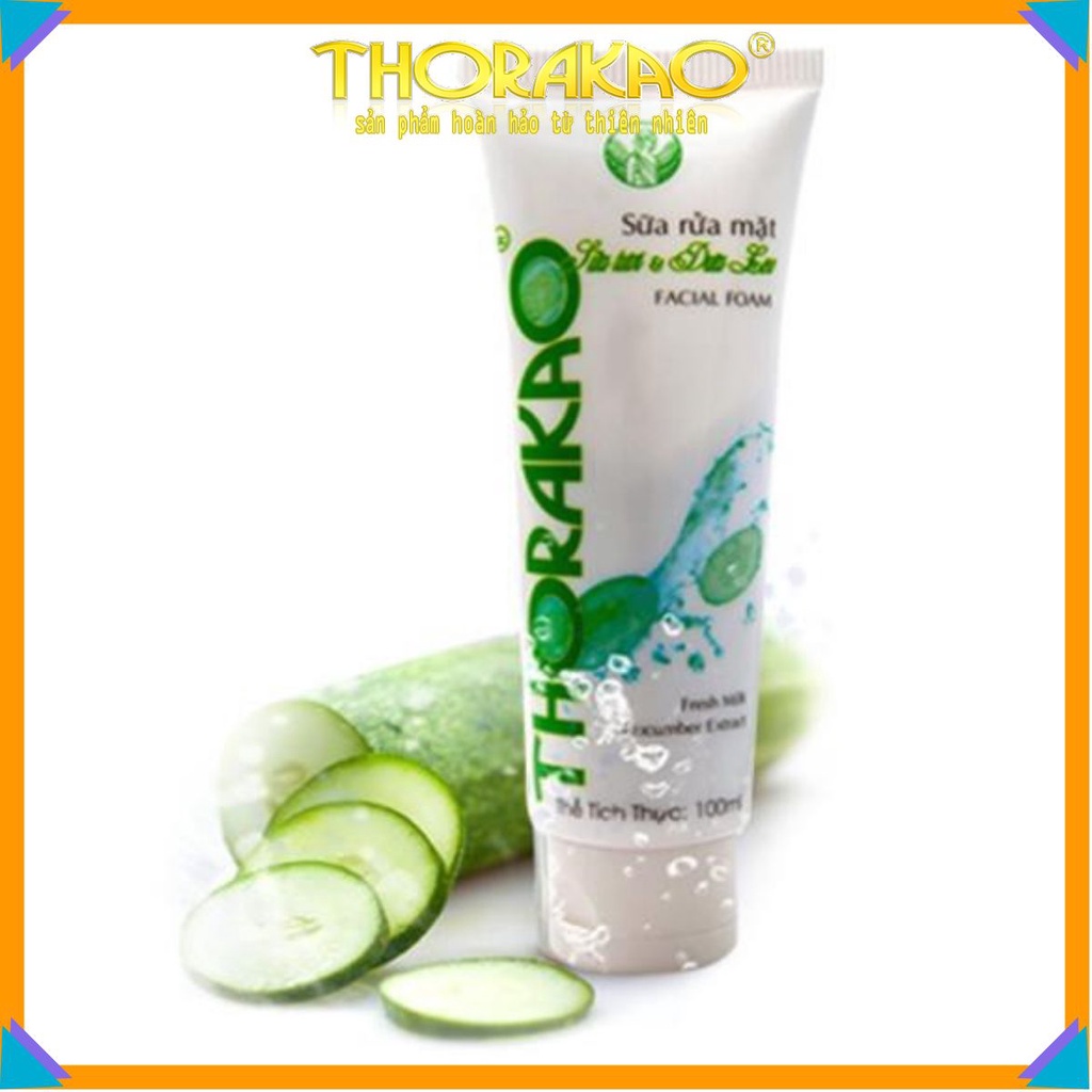 CHÍNH HÃNG SỮA RỬA MẶT SỮA TƯƠI VÀ DƯA LEO THORAKAO 100G