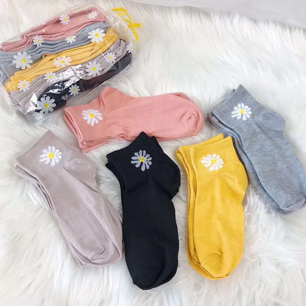 Set 10 ĐÔI TẤT VỚ HÌNH GẤU CỔ NGẮN KÈM TÚI ĐỰNG