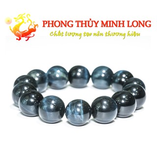 Vòng tay đá mắt hổ Chim Ưng Xanh Đen chất lượng 5A hợp mệnh Thủy và Mộc - Vòng tay phong thủy
