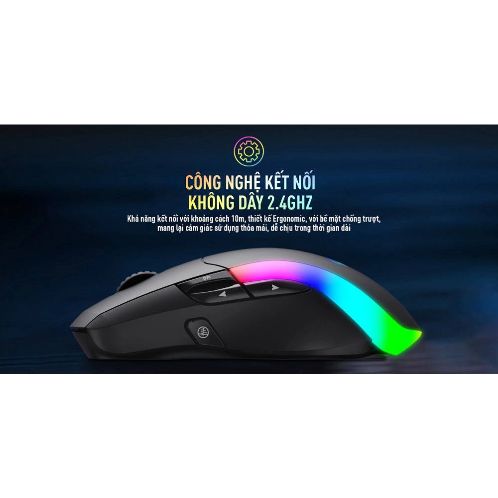 Chuột Gaming Không Dây Havit MS959W RGB - Hàng chính hãng