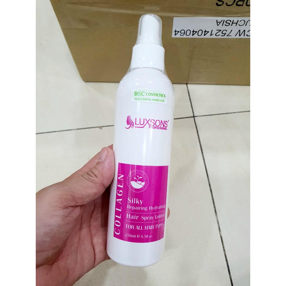 Xịt dưỡng tóc chuyên nghiệp! # LUXSONS ( silky collagen & keratin)