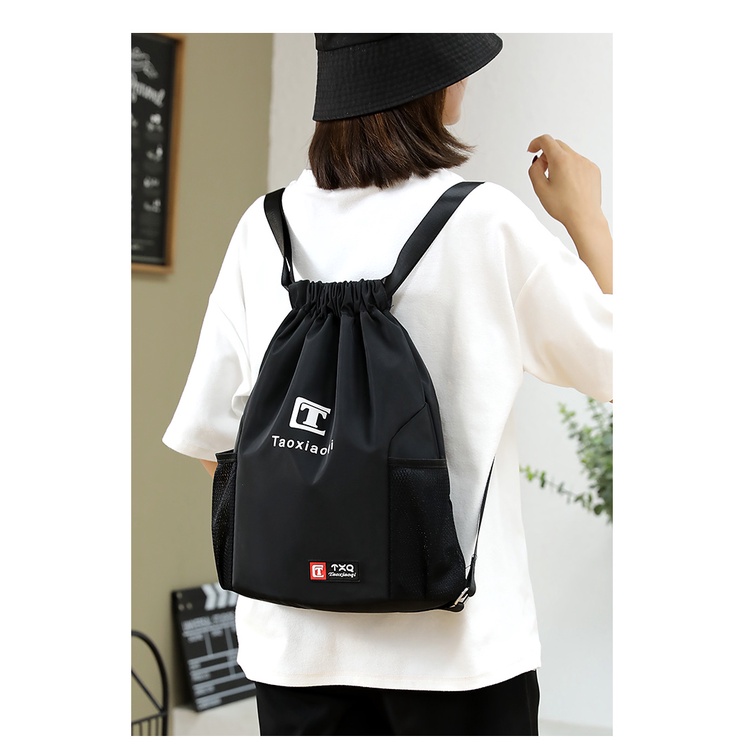 Ba Lô Dây Rút Siêu Nhẹ Sức Chứa Lớn Tiện Dụng Cho Nam Và Nữ