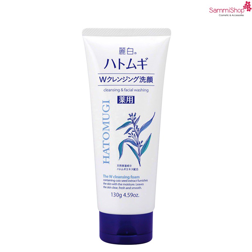 Sữa rửa mặt ý dĩ Kumano Hatomugi Cleansing & Facial Washing The W Cleansing Foam 130g | BigBuy360 - bigbuy360.vn