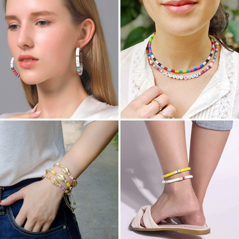 Bộ Hạt Xỏ Vòng Tay Co Giãn Dùng Làm Trang Sức Thủ Công