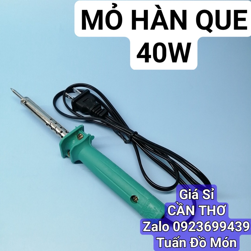 Mỏ hàn chì thiết 220v 40w đầu nhọn tay cầm nhựa