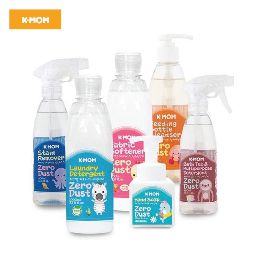 Nước xả vải Rezo Dust K-Mom Hàn Quốc siêu mềm dịu nhẹ chai 1L