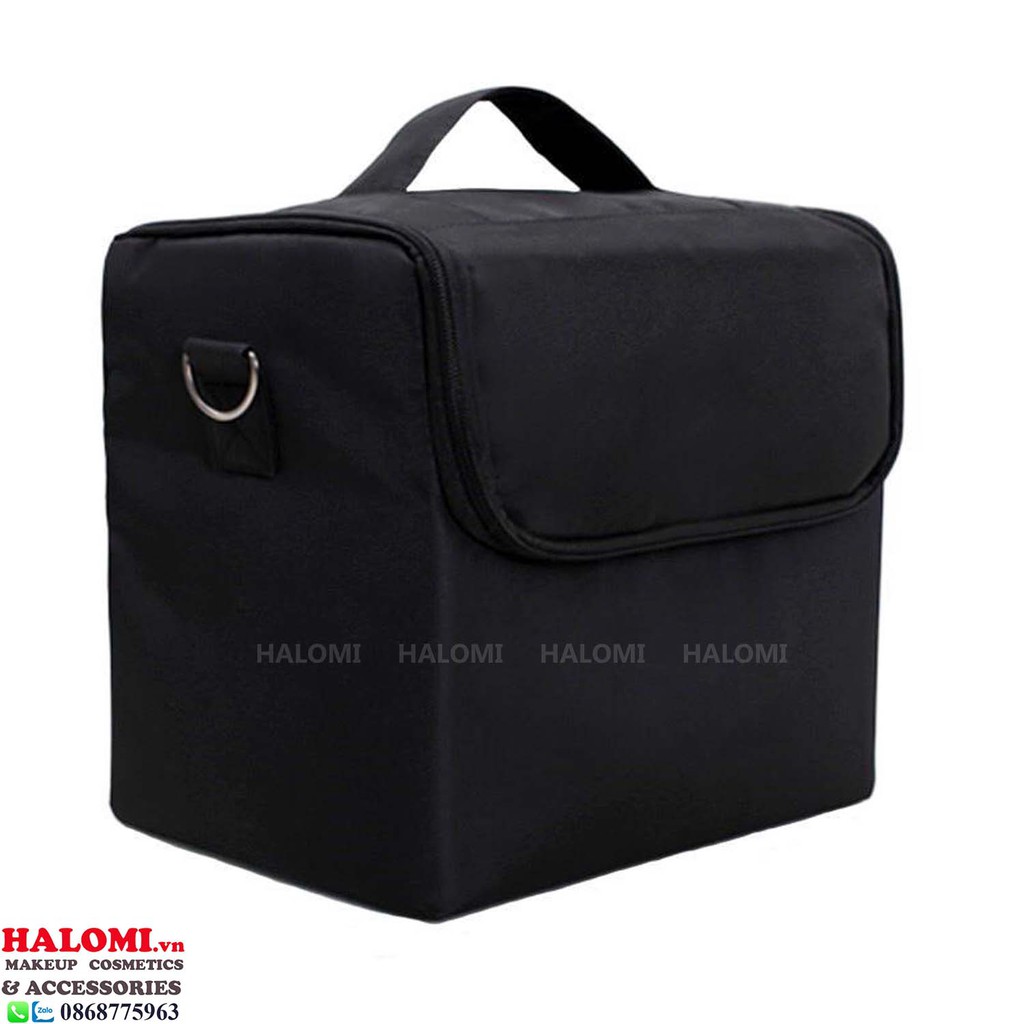 Cốp Đựng Đồ Trang điểm Makeup Phun Xăm-Nail-Trang Điểm bọc vải HALOMI Size 29x21x27