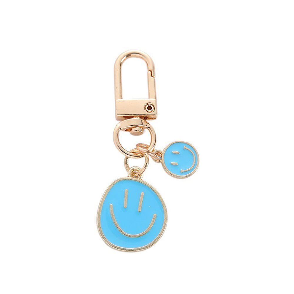 MXGOODS 1 Móc Khóa Kim Loại Hình Mặt Cười Thời Trang