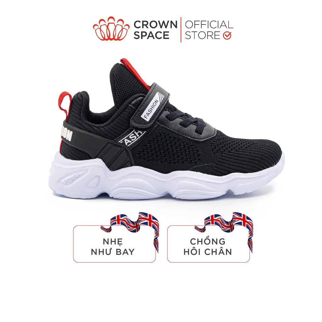 Giày Thể Thao Sneaker Trẻ Em Cao Cấp Chính Hãng Crown Space Dành Cho Bé Trai Bé Gái Đi Chơi Đi Học Cruk8057 Size 31-37