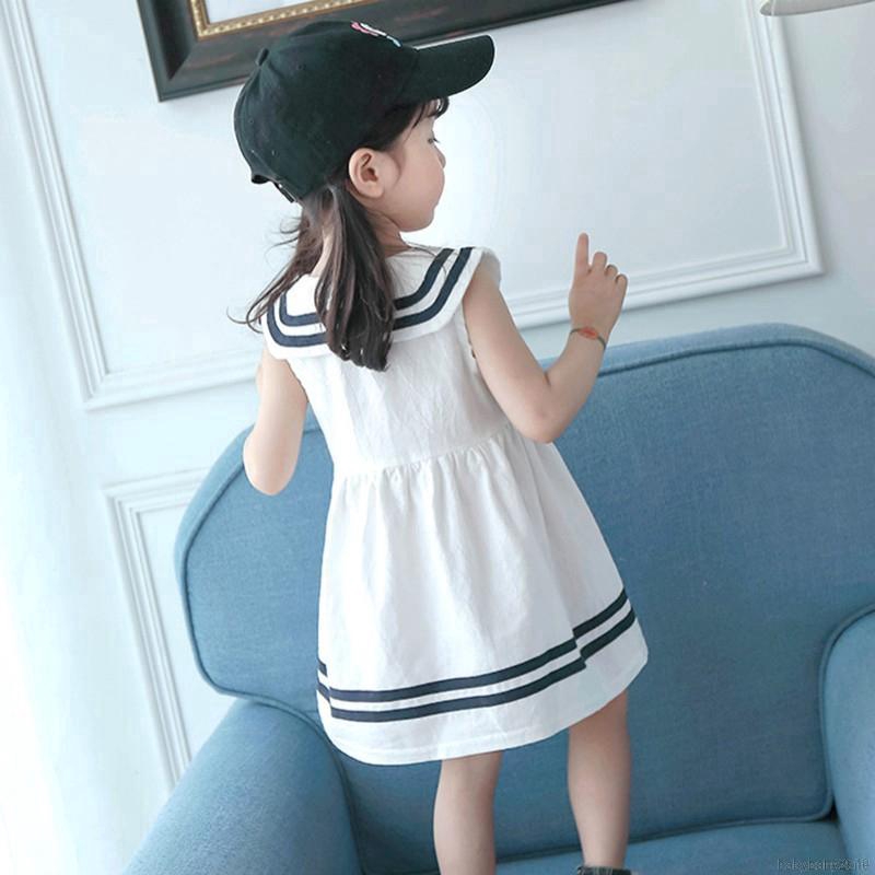 Đầm cotton sát nách in họa tiết cho bé