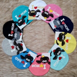 Mũ cừu I love Mom and Dad