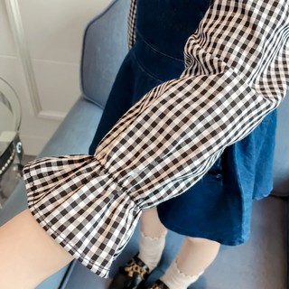 Sét Yếm Váy Bò Cho Bé Gái