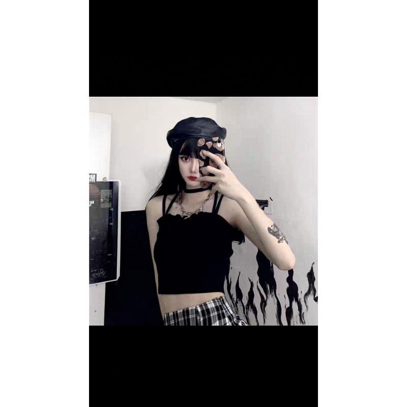 Áo Hai Dây Crotop Siêu Đẹp Siêu Ôm Siêu Lạ Thời Trang Nữ Sành Điệu - Yenajin shop | BigBuy360 - bigbuy360.vn