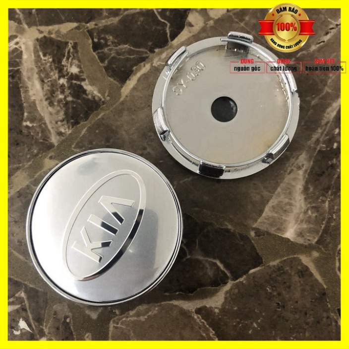 1 CHIẾC Logo chụp mâm  ốp lazang vành bánh xe ô tô hãng xe KIA - Đường kính 60mm KIA-60