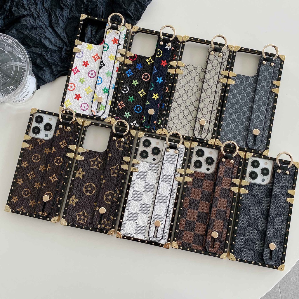 Ốp Điện Thoại Bằng Da Có Dây Vòng Tay Cho iPhone 13promax 12 11 xsmax xr xs 7P