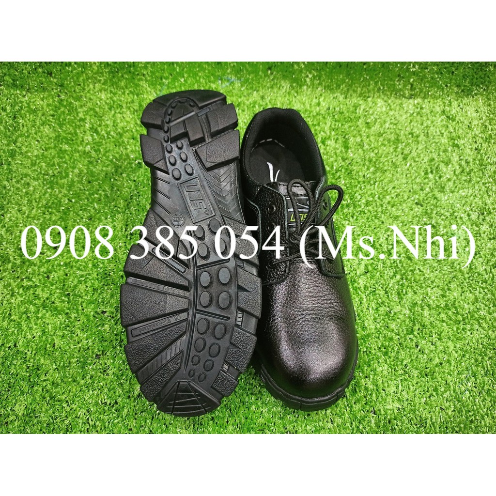 Kcep UT Black- Giày bảo hộ lao động chất liệu da bò, đế cao su và mũi thép bảo vệ chân- Hình thật