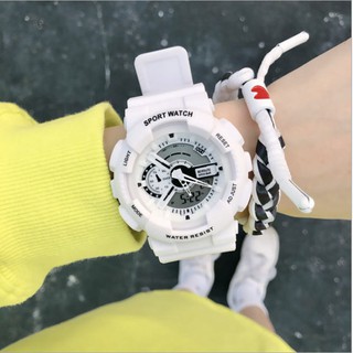 Đồng hồ thể thao nam nữ Shhors điện tử dây cao su chống nước Tốt BM99
