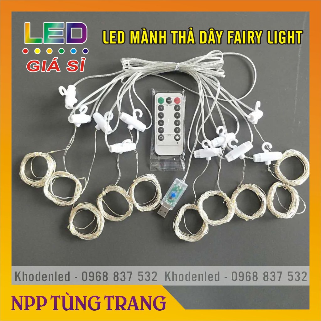 Đèn led mành trang trí phông sinh nhật, Đèn Led Thả Rèm Mưa Rơi/ Thác Nước trang trí Decor, Lễ tết, noel