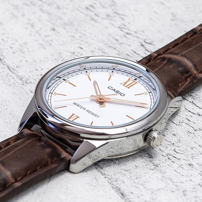 Đồng hồ nữ dây da Casio chính hãng Anh Khuê LTP-V005L-7B3UDF (28mm)