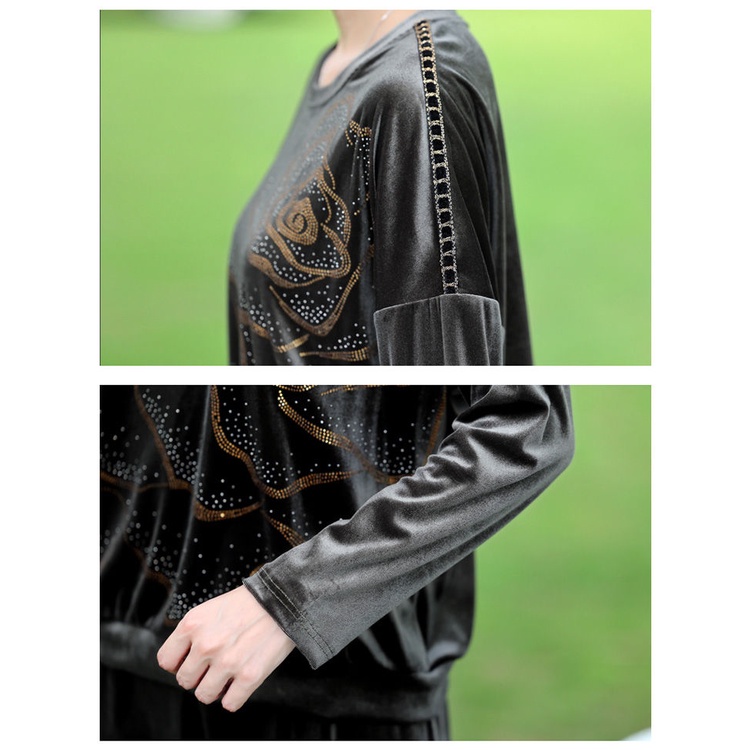 Bộ Đồ Nhung Cao Cấp Phong Cách Phương Tây Thời Trang Mùa Thu 2022