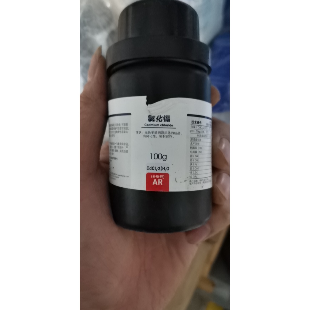 Hóa chất Cadmium Chloride CdCl2 100g CAS 7790-78-5