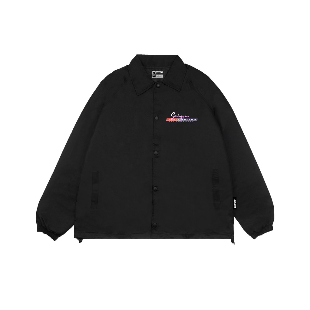 Áo khoác dù nam form rộng màu đen local brand Davies Saigon Jacket