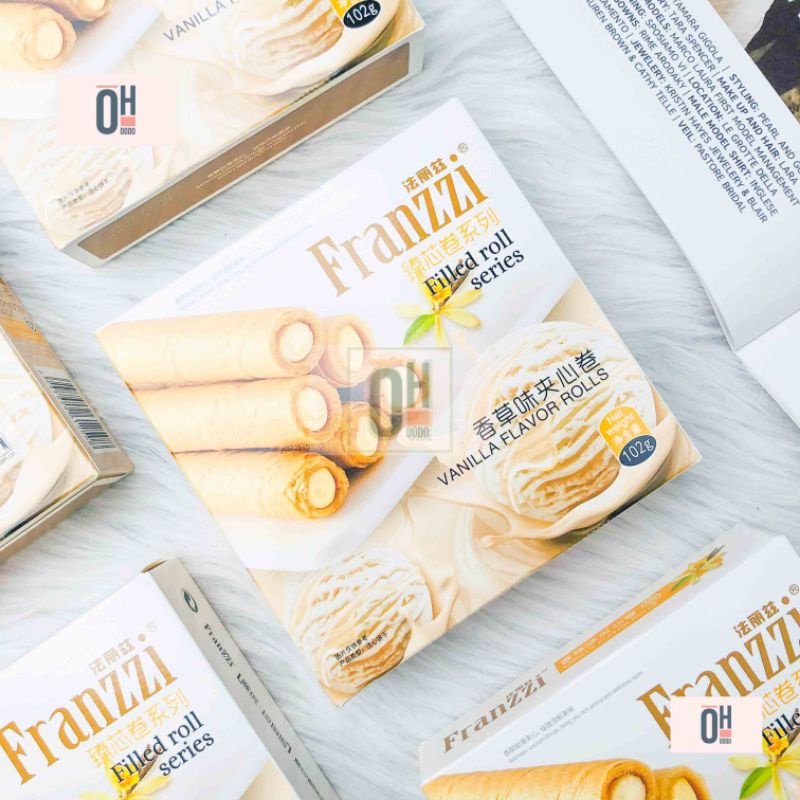 Bánh franzii quế cuộn nhân sữa chua dừa, matcha, vani 102g