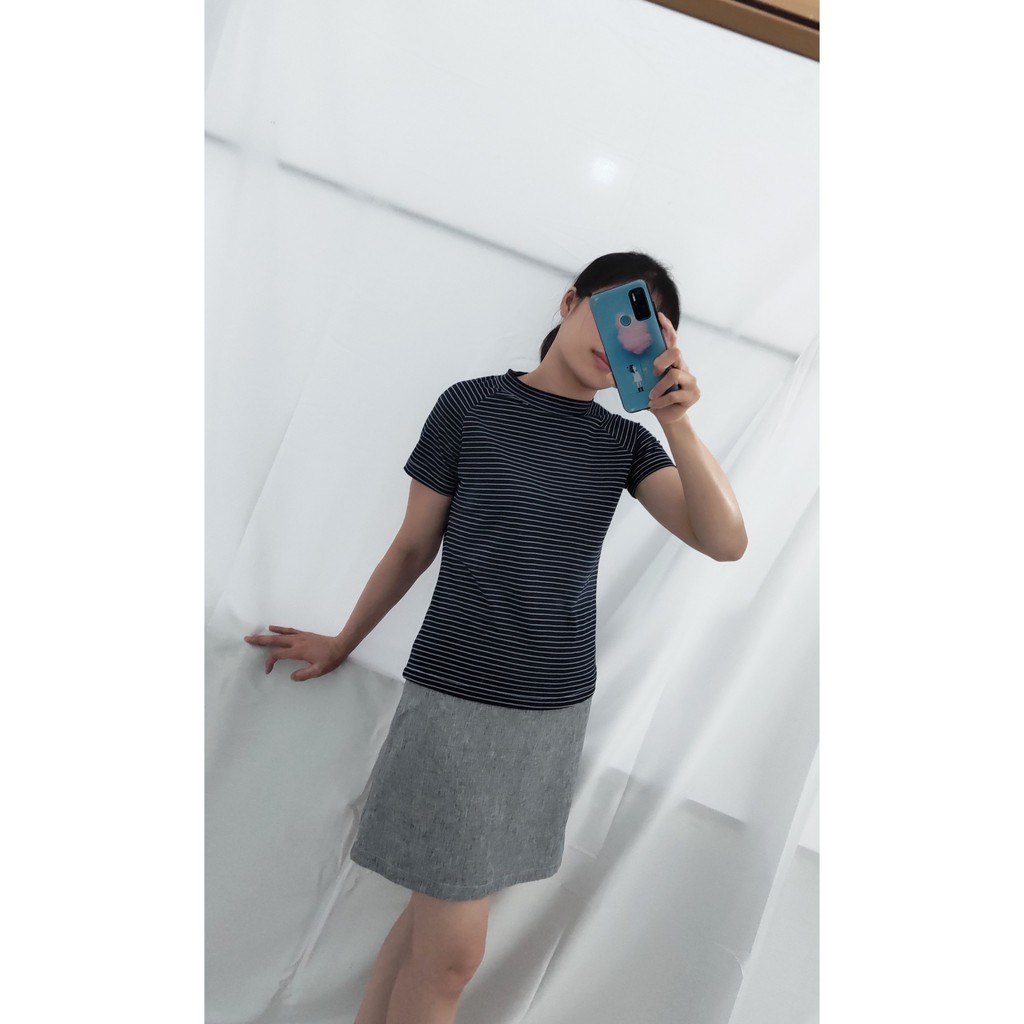 Chân váy chữ A lưng cao (tặng kèm turban) | BigBuy360 - bigbuy360.vn