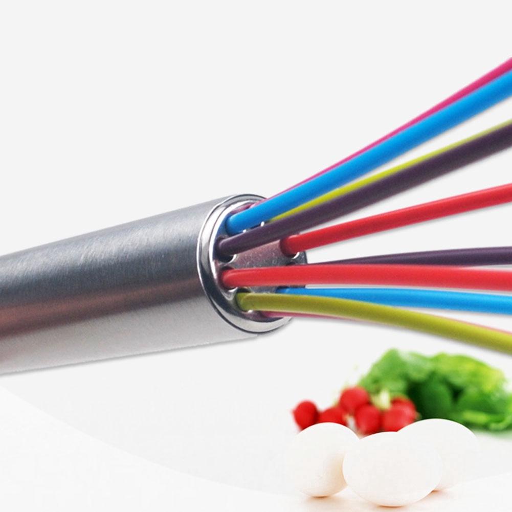 Dụng Cụ Đánh Trứng Bằng Silicon Nhiều Màu Sắc