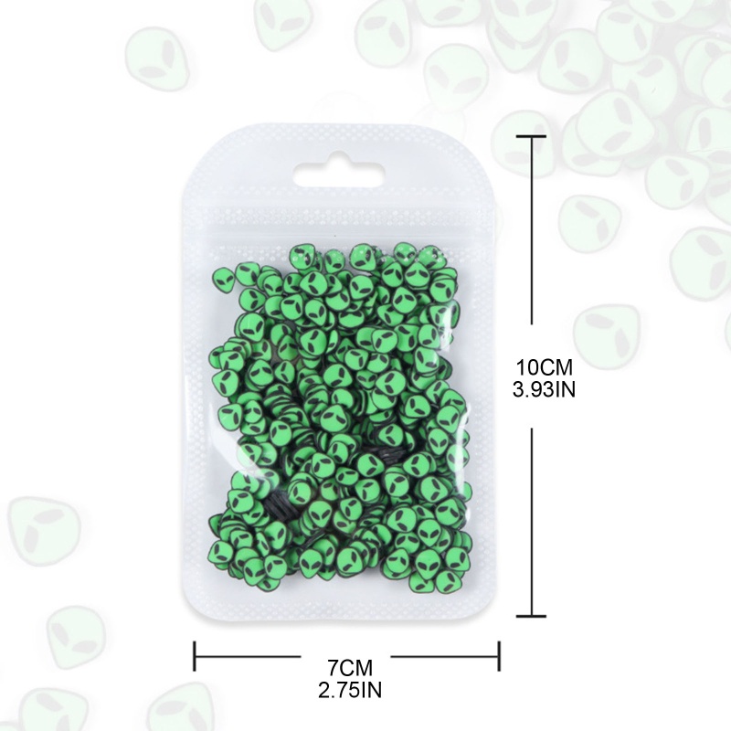 Miếng Dán Trang Trí Móng Tay Hình Người Ngoài Hành Tinh Dễ Thương DIY