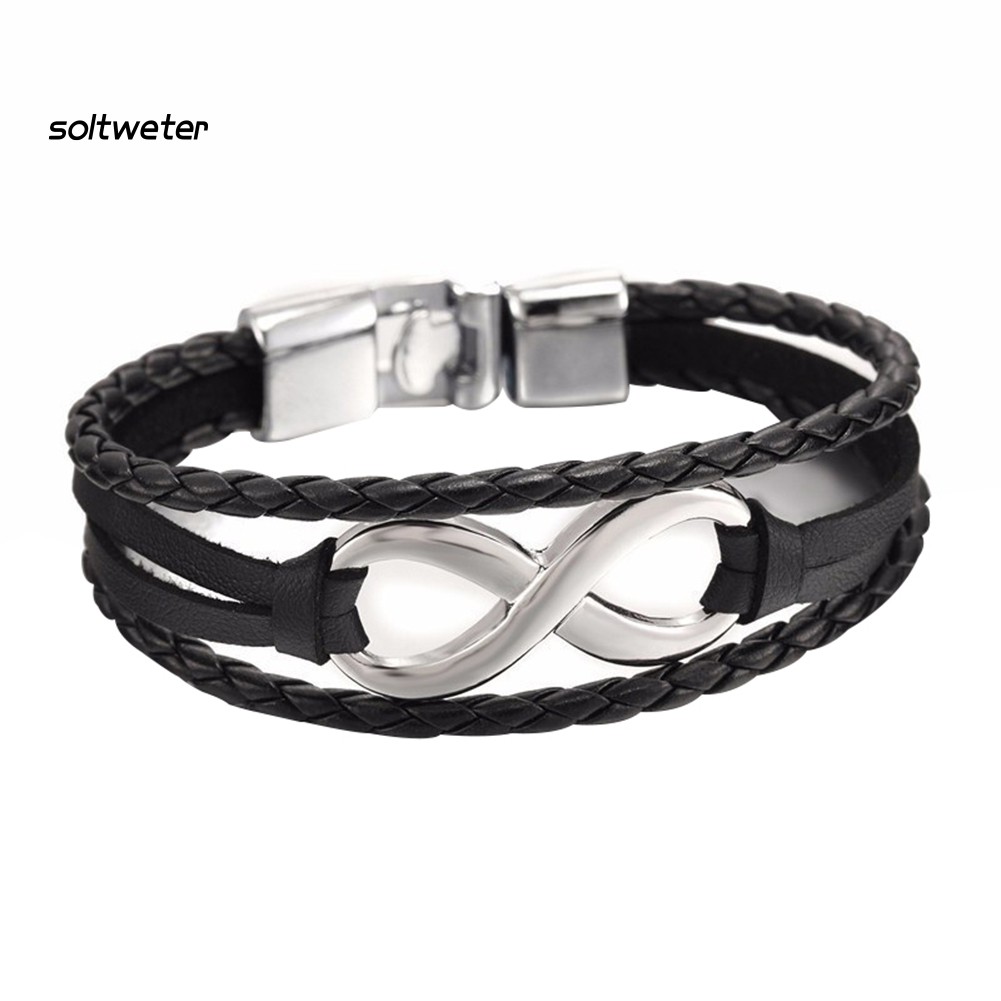 Vòng Đeo Tay Giả Da Nhiều Lớp Thời Trang Cá Tính Dành Cho Nữ