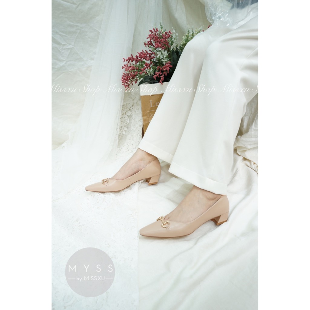 Giày nữ mũi vuông cài khoen 3cm thời trang MYSS - CG186