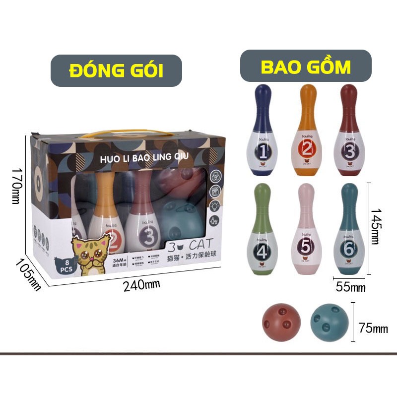 Đồ chơi Bowling cho bé, đồ chơi vận động cho trẻ, Boling - Thế Giới Trò Chơi