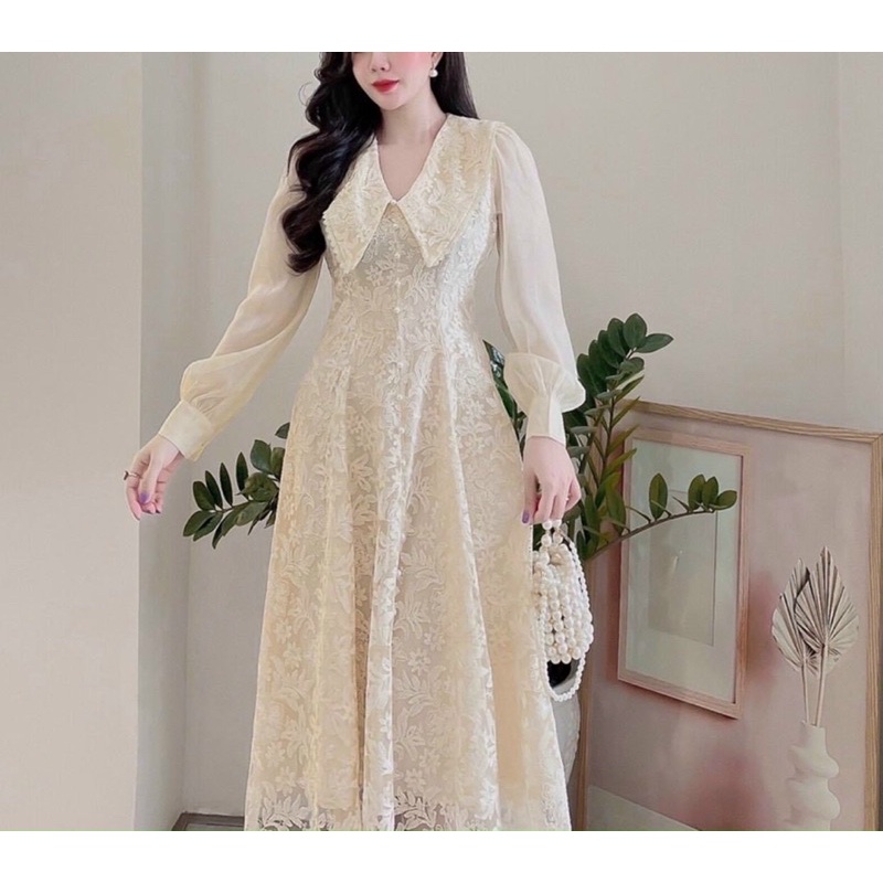 Ren thêu hoa cos 6 mau may áo,váy,áo dài siêu xinh