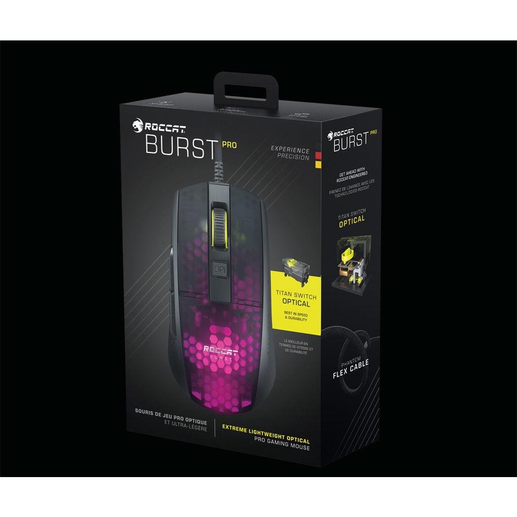 Chuột game Roccat Burst Pro màu Black