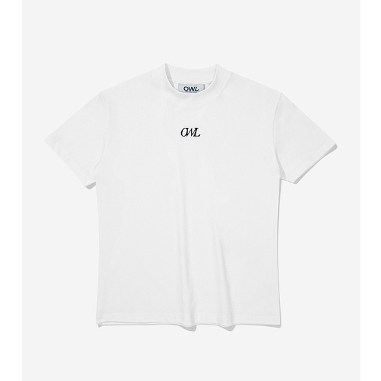OWL BRAND® WMS – MINI TYPO TEE - Áo thun nữ hoạ tiết thêu chữ / Trắng