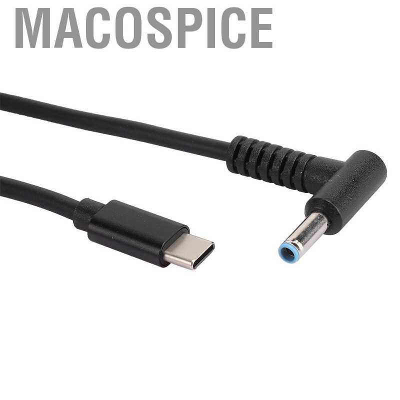 Dây cáp nguồn máy tính PD 1.5m DC4.5 sang Type-c cho laptop HP/ PC