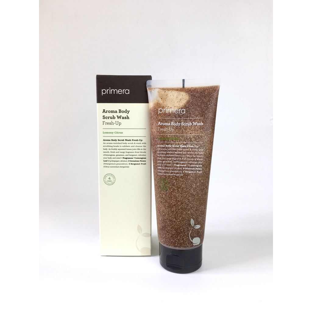 Tẩy da chết body Primera Aroma Body Scrub Wash Fresh - Up