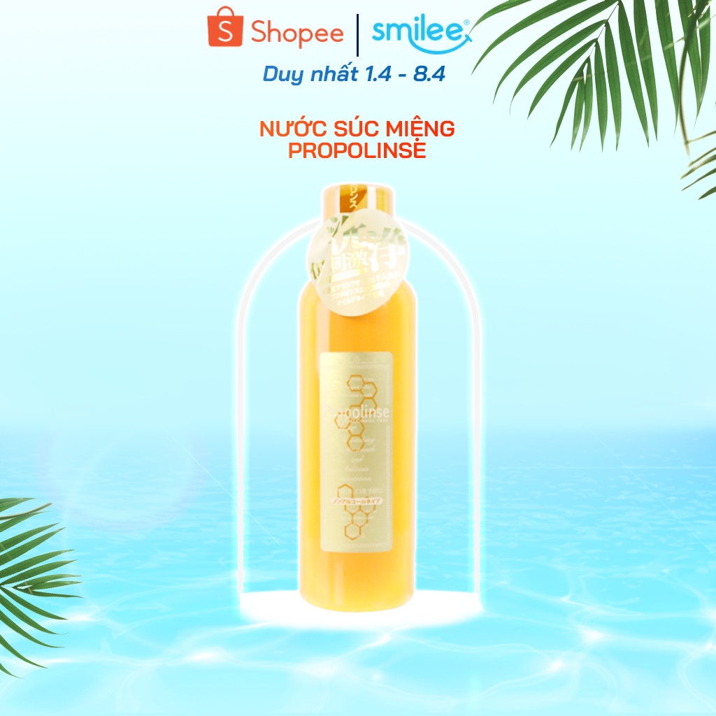 Nước súc miệng Propolinse Nhật Bản chai 600ml đánh bay mảng bám, làm sạch răng, hơi thở thơm mát.