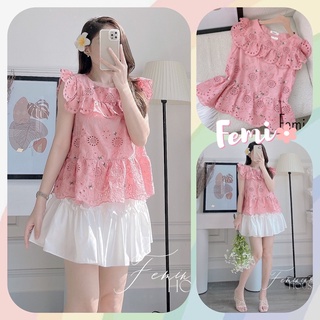 Áo Hoa Nhí, áo kiểu hoa, áo hoa xinh, áo peplum, áo kiểu nữ, áo bánh bèo