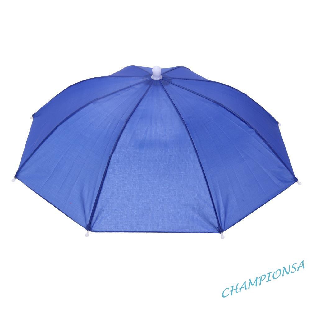 ˆHead Umbrella Anti-Rain Fishing Anti-Sun Umbrella Hat Adults Supplies